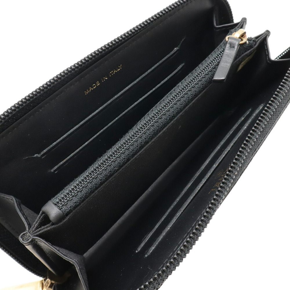 CHANEL Authentic Black Caviar Leather Logo Wallet - Picture 6 of 10